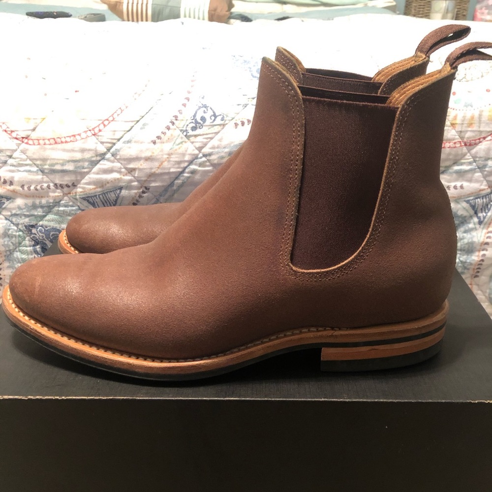 Viberg Chelsea Natural Waxed Flesh 9.5UK/10.5 US